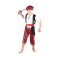 Costum carnaval Pirat pentru copii cu pantaloni, camasa, vesta, curea si bandana marime 110/120 cm ( 5-6 ani)