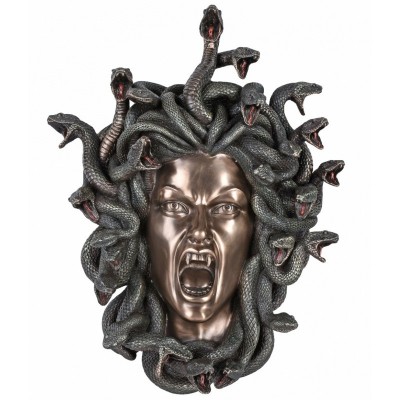 Decoratiune Medusa de pus pe perete din rasini WU77091V4 foto