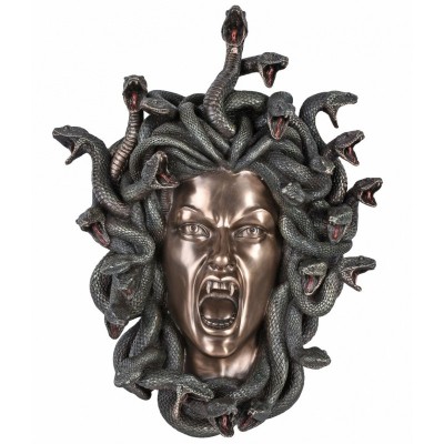 Decoratiune Medusa de pus pe perete din rasini WU77091V4 foto