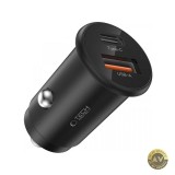 Incarcator Auto Tech-Protect CC02 35W 3A 1 x USB-A - 1 x USB-C Negru