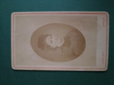 fotografie atelier PARIS . DISTINSA DOAMNA ,dimensiuni 11 cm x 6 cm