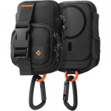 Borseta MagSafe pentru Telefon, Spigen, Snap Zip, Neagra