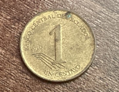 C50 - Moneda foarte veche - Ecuador - 1 centavo - 2000 foto