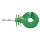 Izolator inelar compact verde 80x35 mm, fi 5,2 mm, pentru gard electric Mezofarm