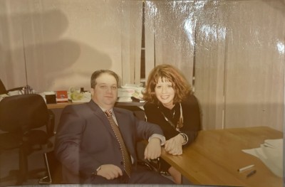 1999 Foto originala 2 Simona Culcea si Vlad Rosca (?) secretar de stat, seful Departamentului Administratie Publica Locala in guvernul Radu Vasile foto
