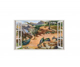 Cumpara ieftin Sticker decorativ cu Dinozauri, 85 cm, 4219ST