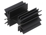 Radiator Extrudat Negru 41,9mm pentru TO218/TO220/TO247