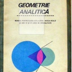 Geometrie analitica manual clasa a XI -a G. D. Simionescu