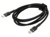 Cablu USB C 1m negru textil, 60W, mufă din ambele părţi, Baseus