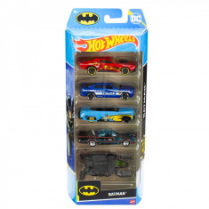 Set 5 masini - Hot Wheels - Batman | Mattel