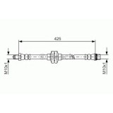 Conducta / cablu frana RENAULT SCENIC III (JZ0/1) (2009 - 2016) BOSCH 1 987 481 567