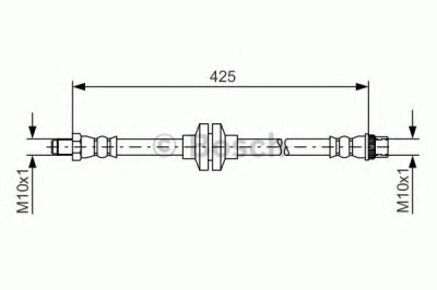 Conducta / cablu frana RENAULT MEGANE III Hatchback (BZ0) (2008 - 2016) BOSCH 1 987 481 567 foto