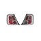 Stop spate, lampa Fiat 500 (312), 03.2007-08.2015, model tuning, montare spate, stanga+dreapta, cu lumini de zi tip LED; cu lampa stop frana cu LED;