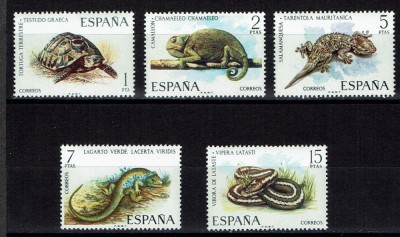 C5507 - Spania 1974 - Fauna 5v.mestampilate MNH foto