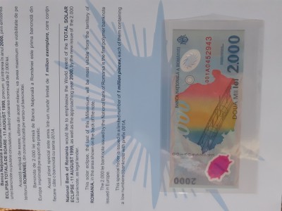 bancnote eclipsa 2000 lei foto