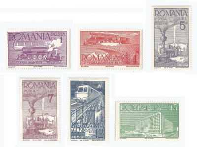 *Romania, LP 132/1939, Ceferiada - 70 de ani de existenta C.F.R., MNH/MLH foto