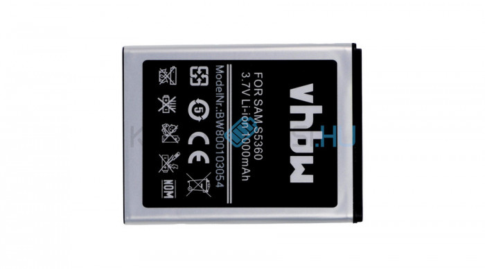 Baterie de telefon mobil VHBW Samsung EB454357VA, EB454357VU - 1000mAh, 3.7V, Li-ion