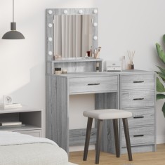 vidaXL Masă de Toaletă sonoma gri 50 x 41 x 135 cm Lemn compozit