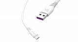 Dudao cablu USB / cablu micro USB, 5A, 1m, alb (L2M-1m-alb)