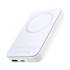 Joyroom Power Bank 10000mAh 20W Putere Livrare Încărcare Rapidă Încărcător Magnetic Qi 15W Fără Fir Pentru IPhone Compatibil Cu MagSafe White (JR-W020
