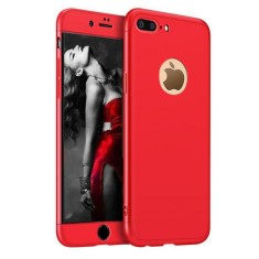 Husa telefon Apple Iphone 8 Plus 360 ofera protectie Completa Ultrasubtire Lux Design Red + Folie Sticla