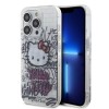 Husa Hello Kitty iPhone 14 Pro Hardcase IML Kitty On Bricks Graffiti, alb, HKHCP14LHDGPHT