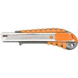 Cutter cu lama retractabila 18 mm NEO Tools, corp metalic ergonomic