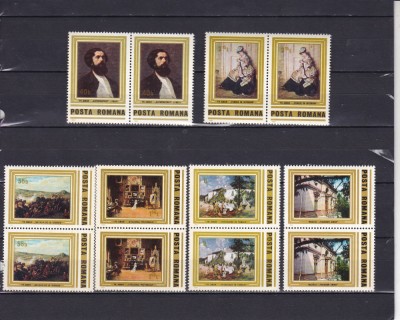 ROMANIA 1981 LP 1038 REPRODUCERI DE ARTA TH. AMAN PERECHE MNH foto