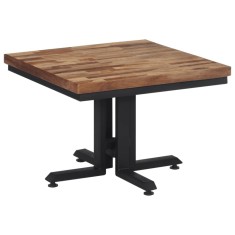 vidaXL Măsuță de cafea, 55x55x40 cm, lemn masiv de tec reciclat