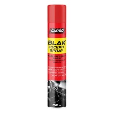 Spray bord lucios Carso Blak pentru plastice si cauciuc interior auto aroma de capsuni 750 ml