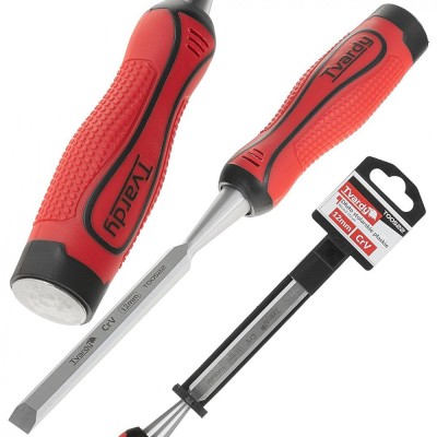 Dalta dreapta de tamplarie Cr-V pentru lemn, 12 mm, Tvardy T00522 foto