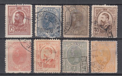 ROMANIA 1918/19 LP 71 REGELE CAROL I MOLDOVA SERIE STAMPILATA foto