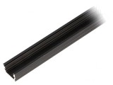 Profil Aluminiu Negru 1m pentru Module LED de Suprafață