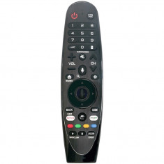 Telecomanda Magic pentru Smart TV LG AN-MR650A, x-remote, functie vocala, mouse, pointer, Netflix, Amazon Prime, Negru