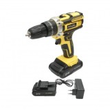 Masina de insurubat si gaurit cu percutie, 2 baterii litiu 21V/1.5Ah, cuplu 29Nm, mandrina 10mm, 2 trepte turatie 0-1350rpm Breckner Germany