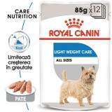 Hrana umeda caini, Royal Canin Light Weight Care, plic 85 g, toate taliile, adult, limitarea cresterii in greutate