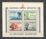Croatia.1943 Ostasi-Bl. dantelat SC.418