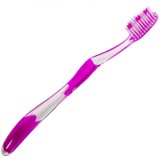 Periuță de Dinți, 2 &icirc;n 1, Peri de Duritate Medie, Fucsia