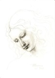 G4. Grafica Aparitie angelica stil renascentist, A4, se reface la COMANDA Dvs, Religie, Carbune, Impresionism, RavariuArt