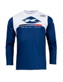 Tricou cross/enduro Kenny Racing albastru/alb marime M