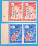 TIMBRE ROMANIA LP1121/1985 Anul International al Tineretului -Serie pereche -MNH