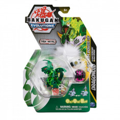 Figurina metalica Bakugan Evolutions, Platinum Powerup S4, Dragonoid, 20135592