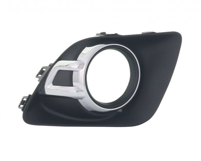 Grila bara fata Mitsubishi ASX (Ga), 01.2010-2012, Dreapta, 8321A386, 525527-6 cu locas pentru proiectoare, insertie crom