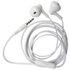 Casti stereo XO-EP39 cu fir si microfon, conector jack 3.5 mm, alb