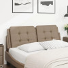 Perna pentru tablie pat, cappuccino, 120 cm, piele artificiala GartenMobel Dekor, vidaXL