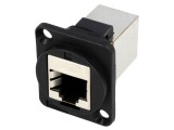 Adaptor FT Cat 6 Ecranat 8p8c 19x24mm Plastic