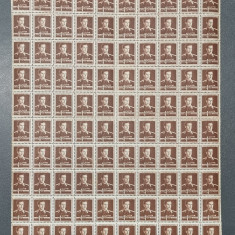 România coala 100 timbre Mihai I Uzuale Lp 188
