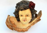 Amoras, Cupidon inaripat aurit realizat in rasina dura - Italia