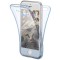 Husa Full TPU 360&deg; (fata + spate) pentru iPhone 6 / 6S, Albastru Transparent