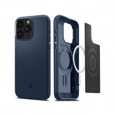 Husa Compatibila cu Apple iPhone 15 Pro Max - Spigen Mag Armor - Navy Blue